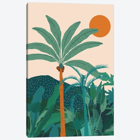Palm Vibes Canvas Print #UMA2125} by 83 Oranges Art Print