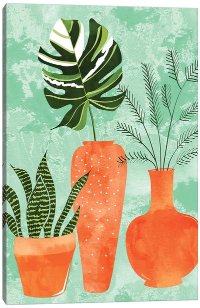 Water My Plants Canvas Art Print - Monstera Art