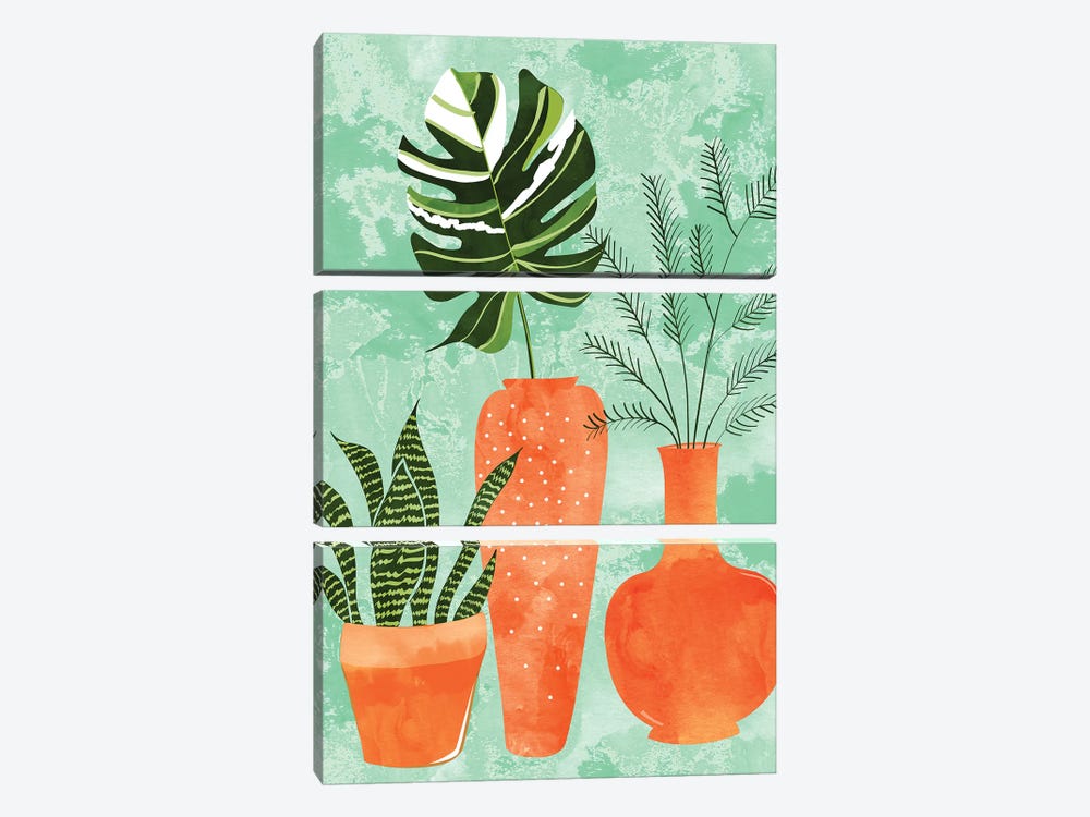 Water My Plants by 83 Oranges 3-piece Canvas Art Print