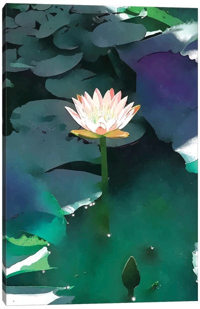 Joie De Vivre Lotus Canvas Art Print - Lotus Art
