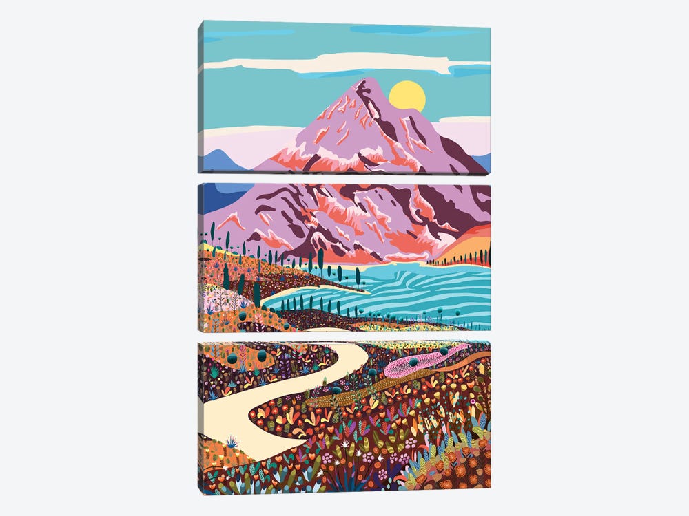 Alice In Wonder Valley by 83 Oranges 3-piece Canvas Print