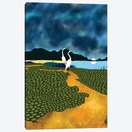 Great Egrets On Honeymoon Island Canvas Print #UMA2215} by 83 Oranges Canvas Art Print