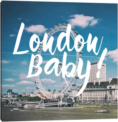 London Baby Canvas Art Print - The London Eye
