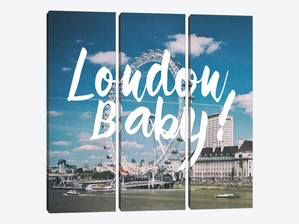 London Baby by 83 Oranges 3-piece Canvas Print