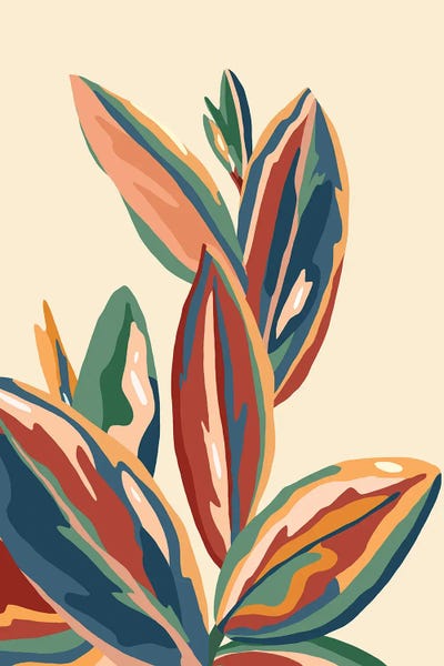 Minimalist Bohemian Decor: Mediterranean Botanical, Vintage Nature Plants Tropical Nature by 83 Oranges