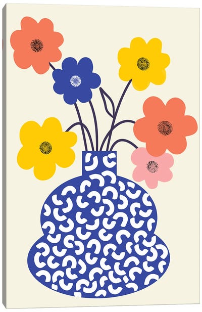 Inheritance, Flower Pot Botanical Floral Canvas Art Print - Dopamine Decor