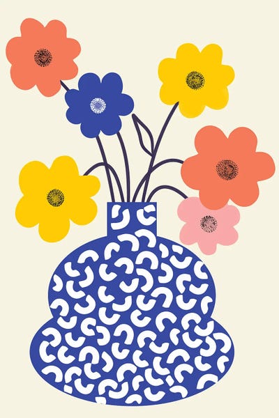 Dopamine Decor: Inheritance, Flower Pot Botanical Floral by 83 Oranges