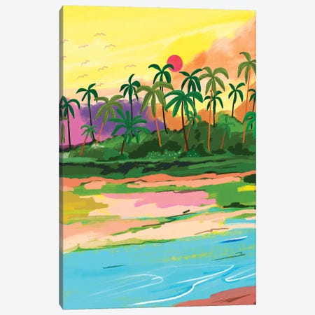 Tropical Backwaters Of Kerala Canvas Print #UMA2290} by 83 Oranges Canvas Wall Art