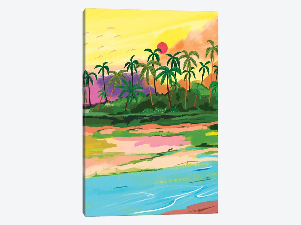 Tropical Backwaters Of Kerala by 83 Oranges 1-piece Canvas Art