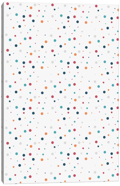 Fun Polka Canvas Art Print - Polka Dot Patterns