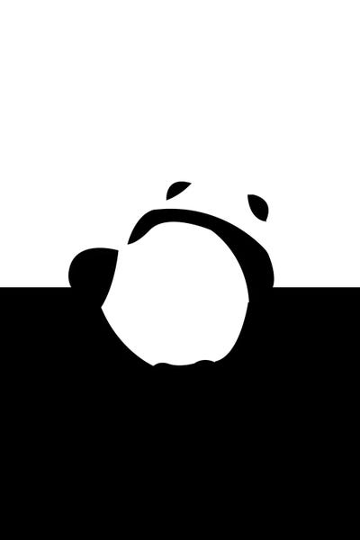 Find Your Feet, Panda Abstract by 83 Oranges framed canvas print