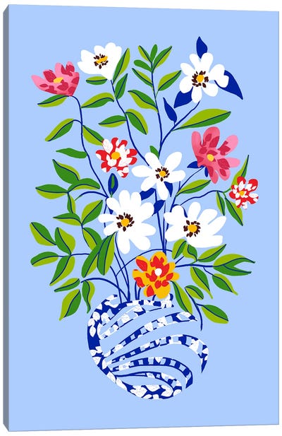 The Floopy Planter Canvas Art Print - Jordy Blue