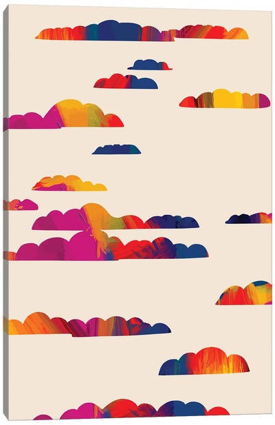 Totem Clouds Canvas Art Print - 83 Oranges
