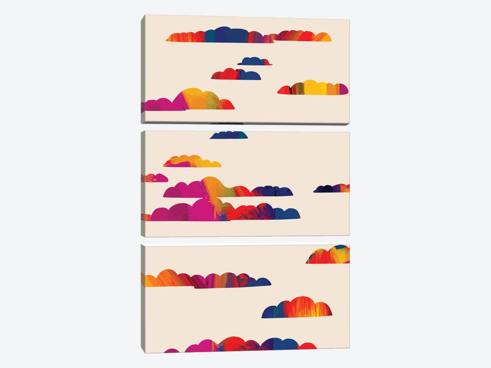 Totem Clouds by 83 Oranges 3-piece Canvas Print