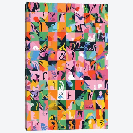 Life On A Checkboard Canvas Print #UMA2380} by 83 Oranges Canvas Artwork