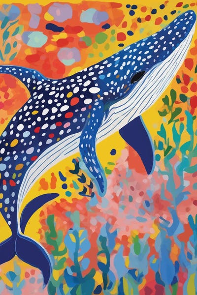 Chromatic Kingdom: Spotted Whale, Ocean Life by 83 Oranges