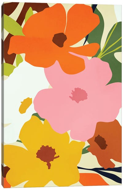 Hello Spring, Floral Nature Canvas Art Print - 83 Oranges