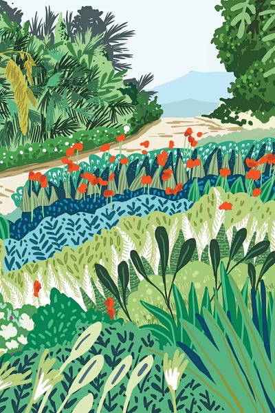 Solo Walk by 83 Oranges framed canvas print