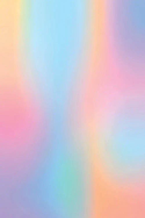 Iridescent Series I, Pastel Gradient Holograph Energy