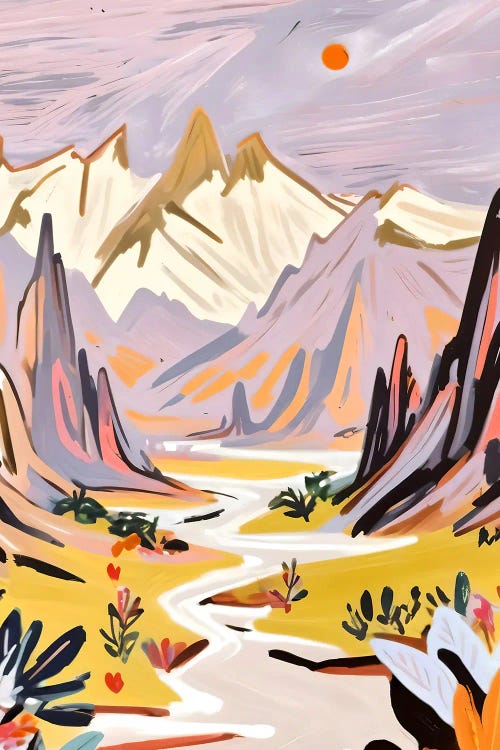 Lavender Mountains by 83 Oranges wall art