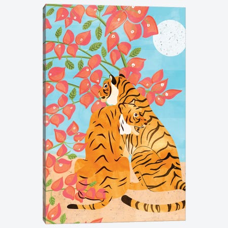 Tiger Honeymoon Canvas Print #UMA247} by 83 Oranges Canvas Wall Art