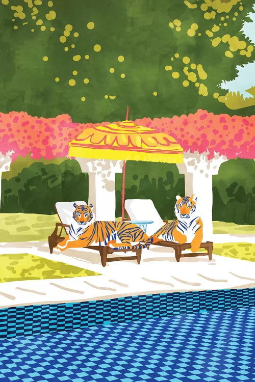 Tiger Vacay by 83 Oranges wall art