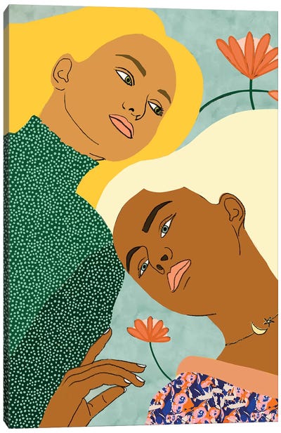Two Souls One Body II Canvas Art Print - LGBTQ+ Art