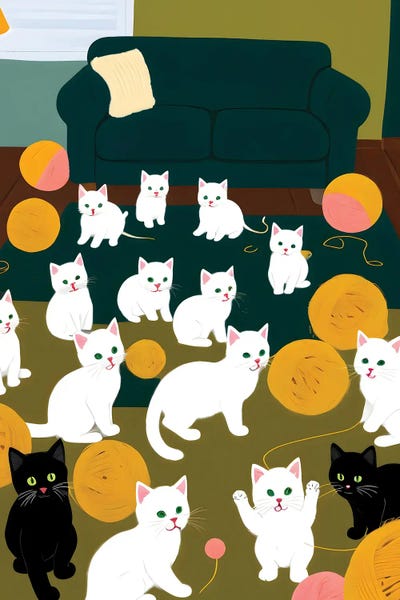 Sewing & Knitting: Cats And Wool by 83 Oranges