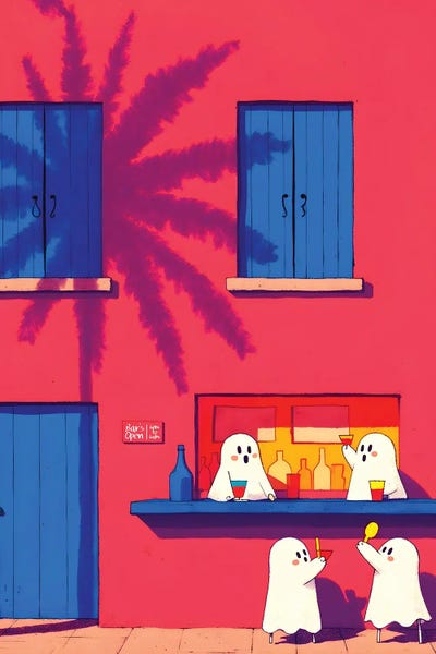 Bar's Open Haunted Party Funny Ghosts