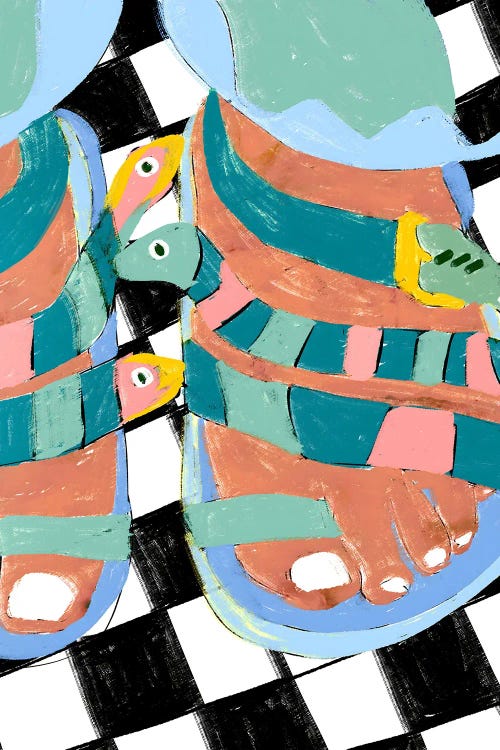 Stroll On The Wild Side Snake Walk by 83 Oranges wall art