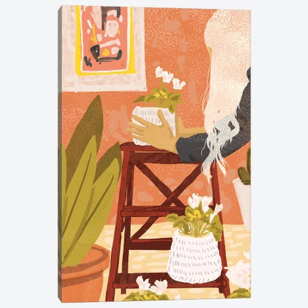The Indoor Gardener Canvas Print #UMA261} by 83 Oranges Art Print
