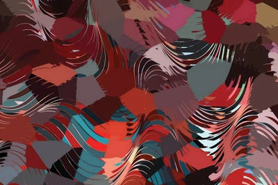 Crimson Currents by 83 Oranges multi panel art