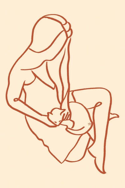 83 Oranges: Quiet Bond - Woman And Cat by 83 Oranges