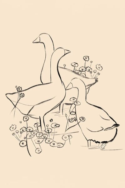 83 Oranges: Wildflower Geese by 83 Oranges