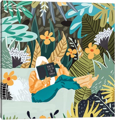 How To Live In The Jungle Canvas Art Print - 83 Oranges