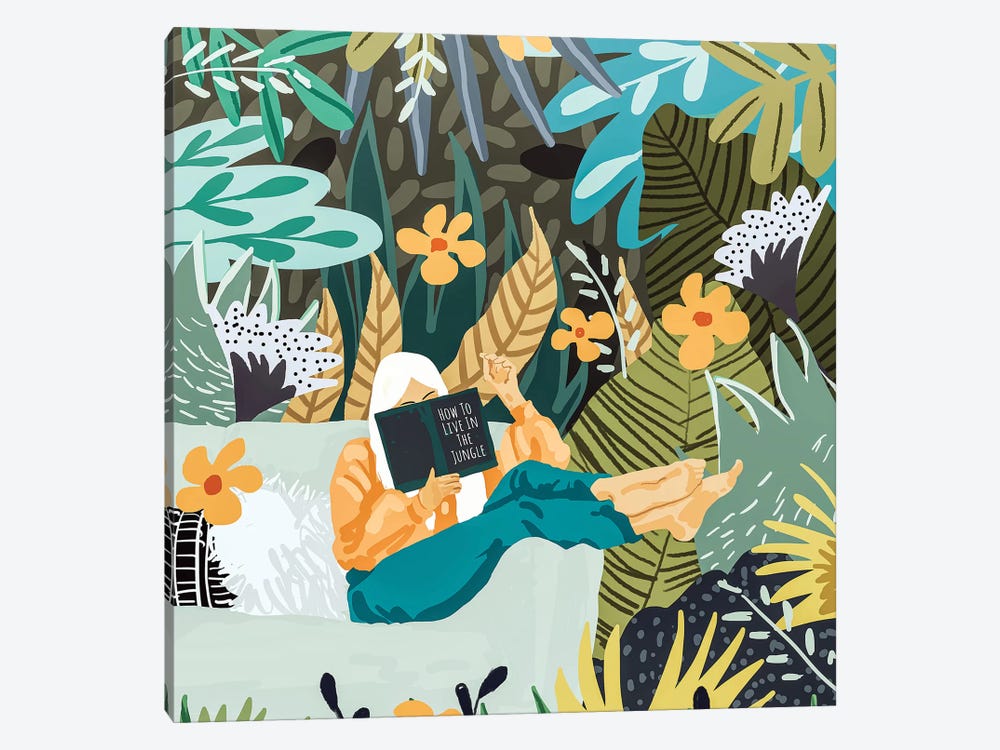 How To Live In The Jungle by 83 Oranges 1-piece Canvas Print