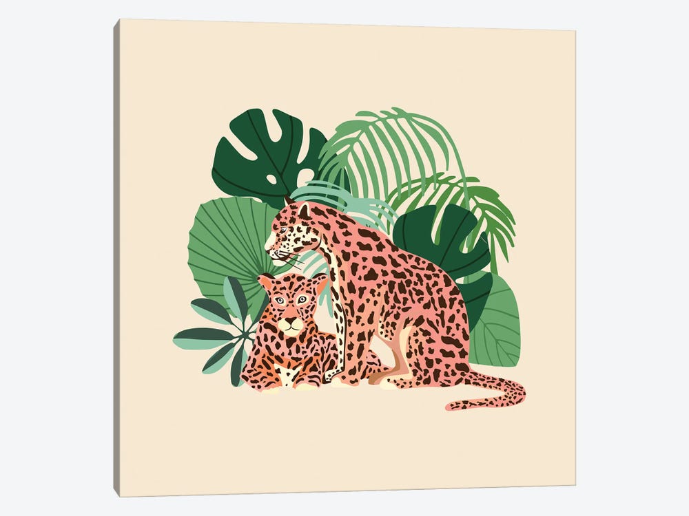 Blush Jaguars by 83 Oranges 1-piece Canvas Artwork