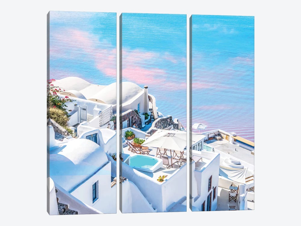 Greece Dreams by 83 Oranges 3-piece Canvas Art Print