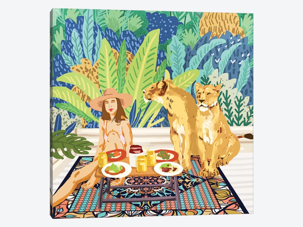 Jungle Breakfast by 83 Oranges 1-piece Canvas Print