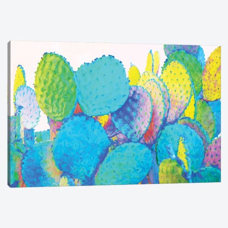 Holograph Cactus Canvas Print #UMA312} by 83 Oranges Canvas Print
