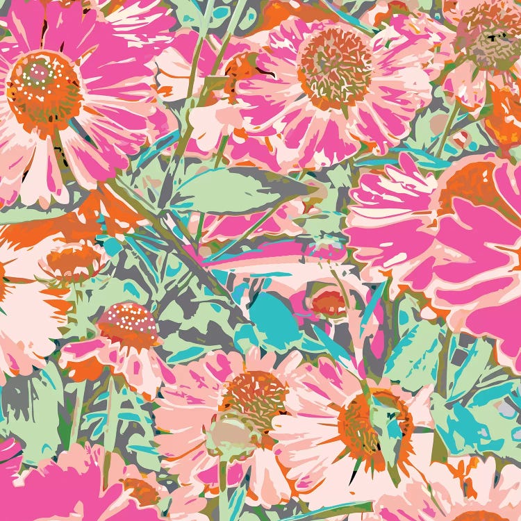 Pink Sunflowers by 83 Oranges wall art