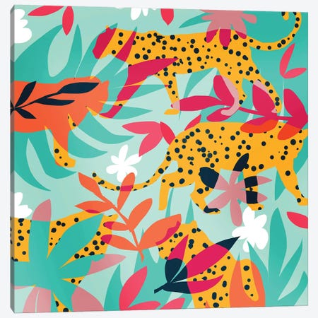 Chasing The Cheetah Canvas Print #UMA366} by 83 Oranges Canvas Print