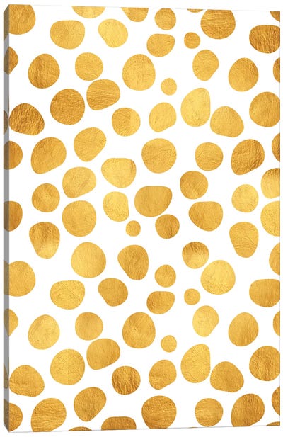 Gold Spots Canvas Art Print - 83 Oranges