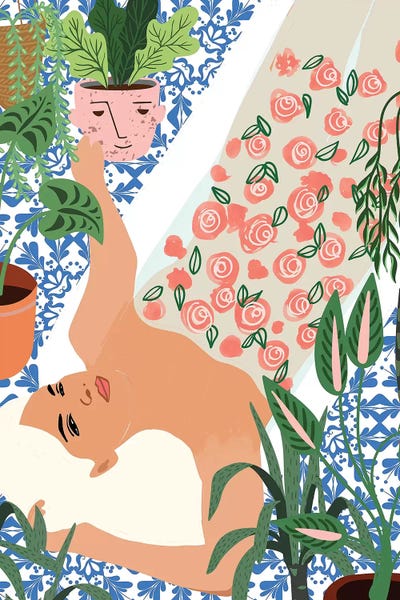 Moroccan Bath With Plants