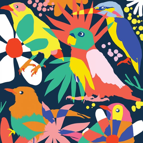 Tropical Leaves: Flamboyant, Unashamed & Free by 83 Oranges