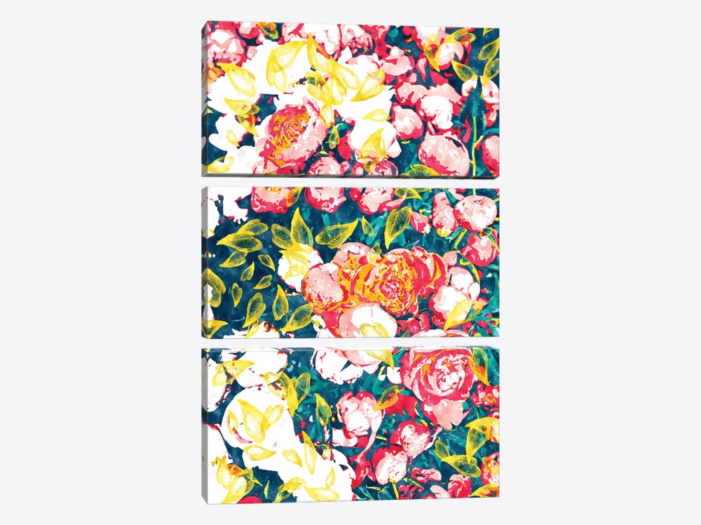 Nature Smiles In Flowers by 83 Oranges 3-piece Canvas Artwork