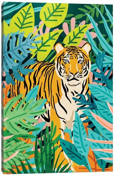 Only 3890 Left Canvas Art Print - Tiger Art