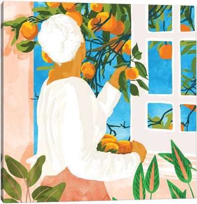 A Few Bad Oranges Is No Reason Not To Bring The Grove Home Canvas Art Print - Orange Art