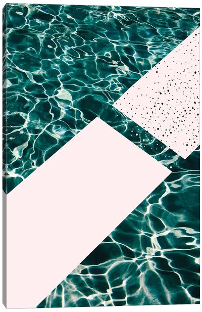 Jump In! Canvas Art Print - Swimming Pool Art