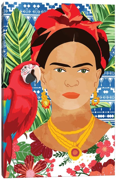 I Am My Own Muse. The Subject I Know Best. The Subject I Want To Better. Canvas Art Print - Similar to Frida Kahlo